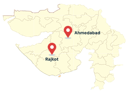 Ahmedabad and Rajkot office locations
